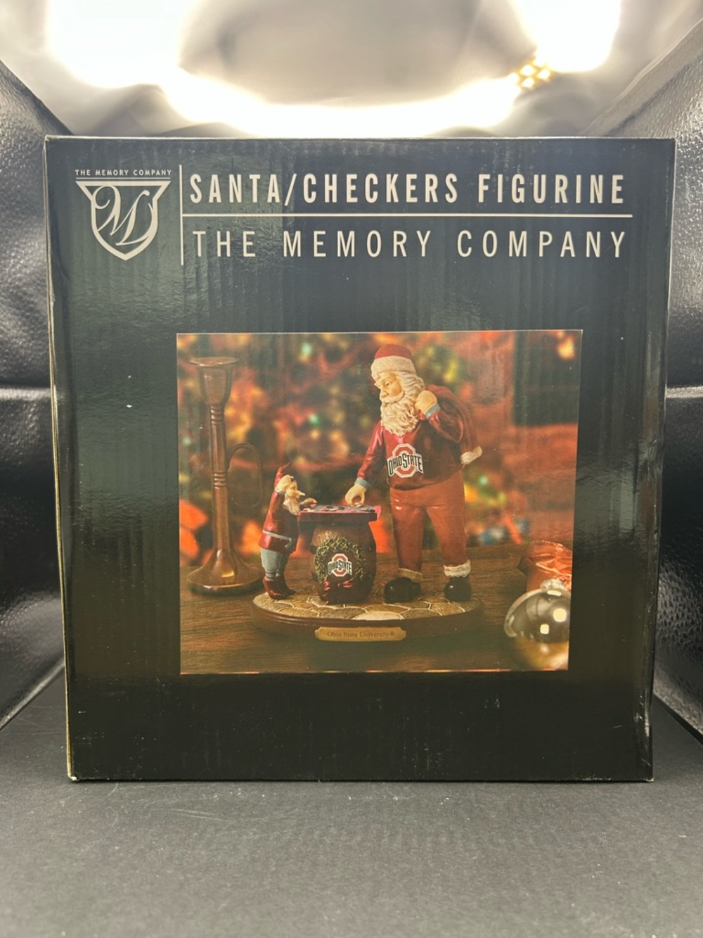Ohio State Checkers Santa Elf Figure Statue Memory Company New In Box